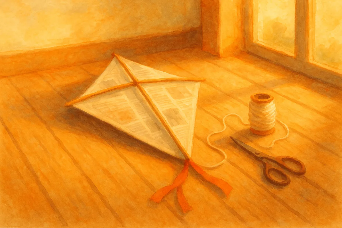 Newspaper kite