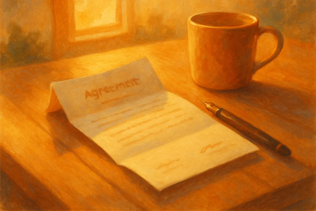 A short, copy-pasteable agreement we use in our own families. Not aspirational. Actually used.